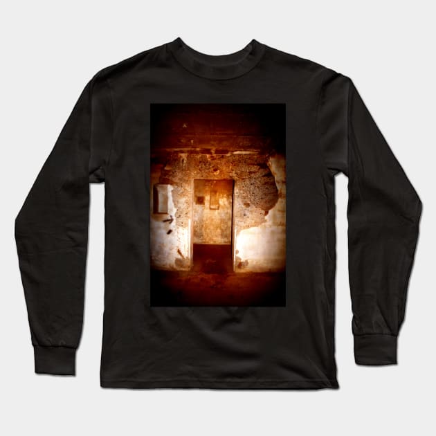 Battery Mishler entrance to a stairwell Long Sleeve T-Shirt by DlmtleArt